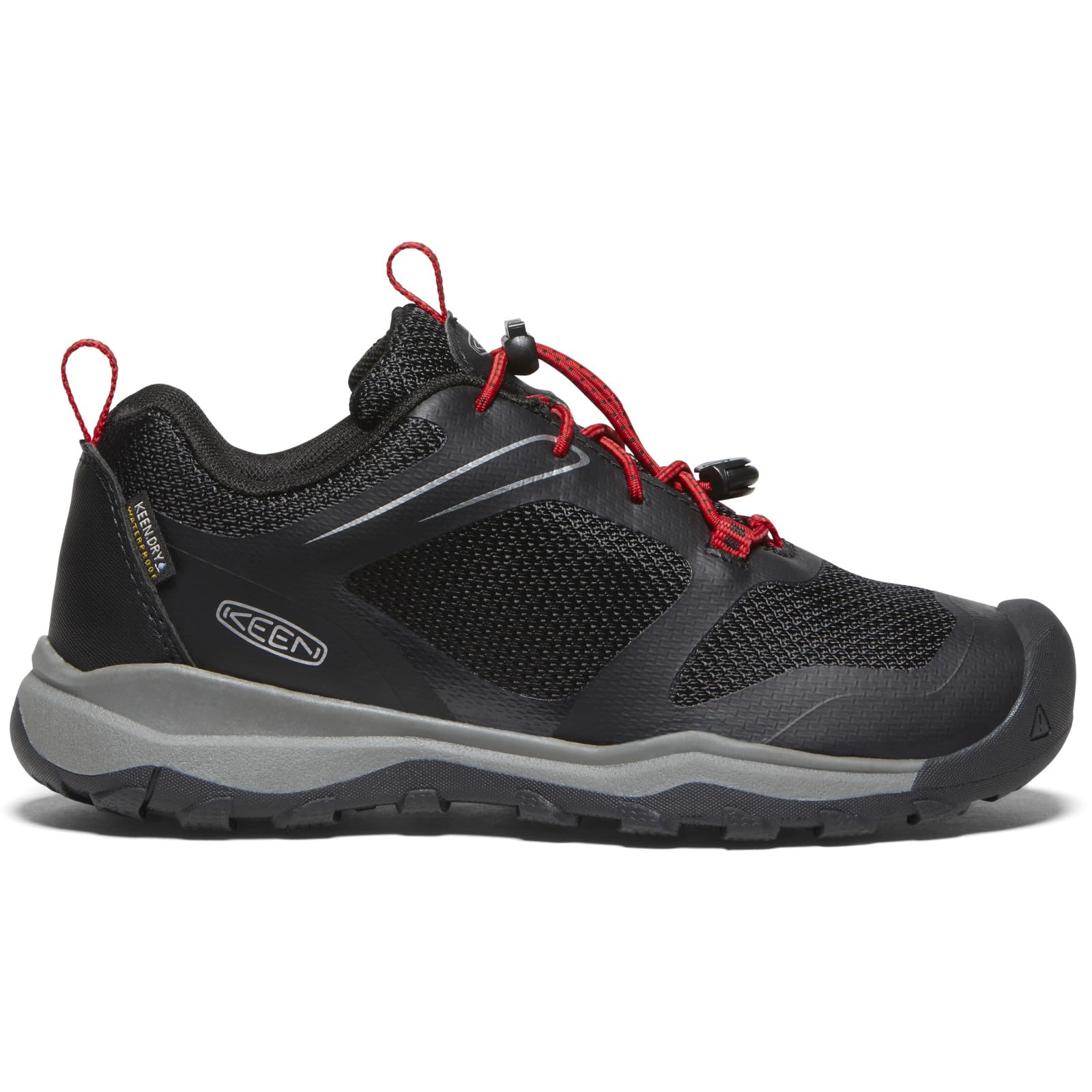 KEEN Kids' Wanduro Low Height Waterproof Easy on Durable Hiking Sneakers - Image 3