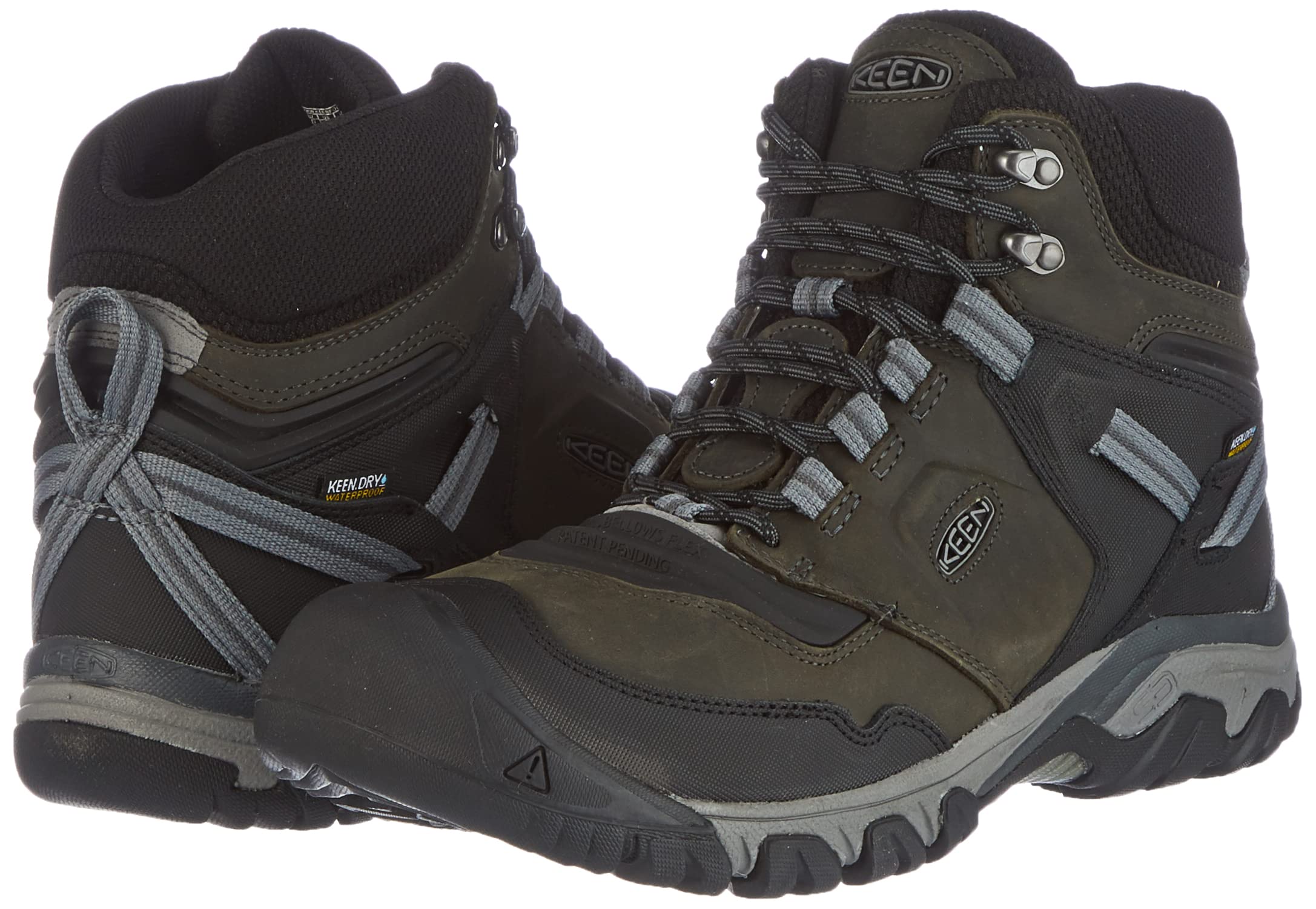 KEEN Men's Ridge Flex Mid Height Waterproof Hiking Boots - Image 10