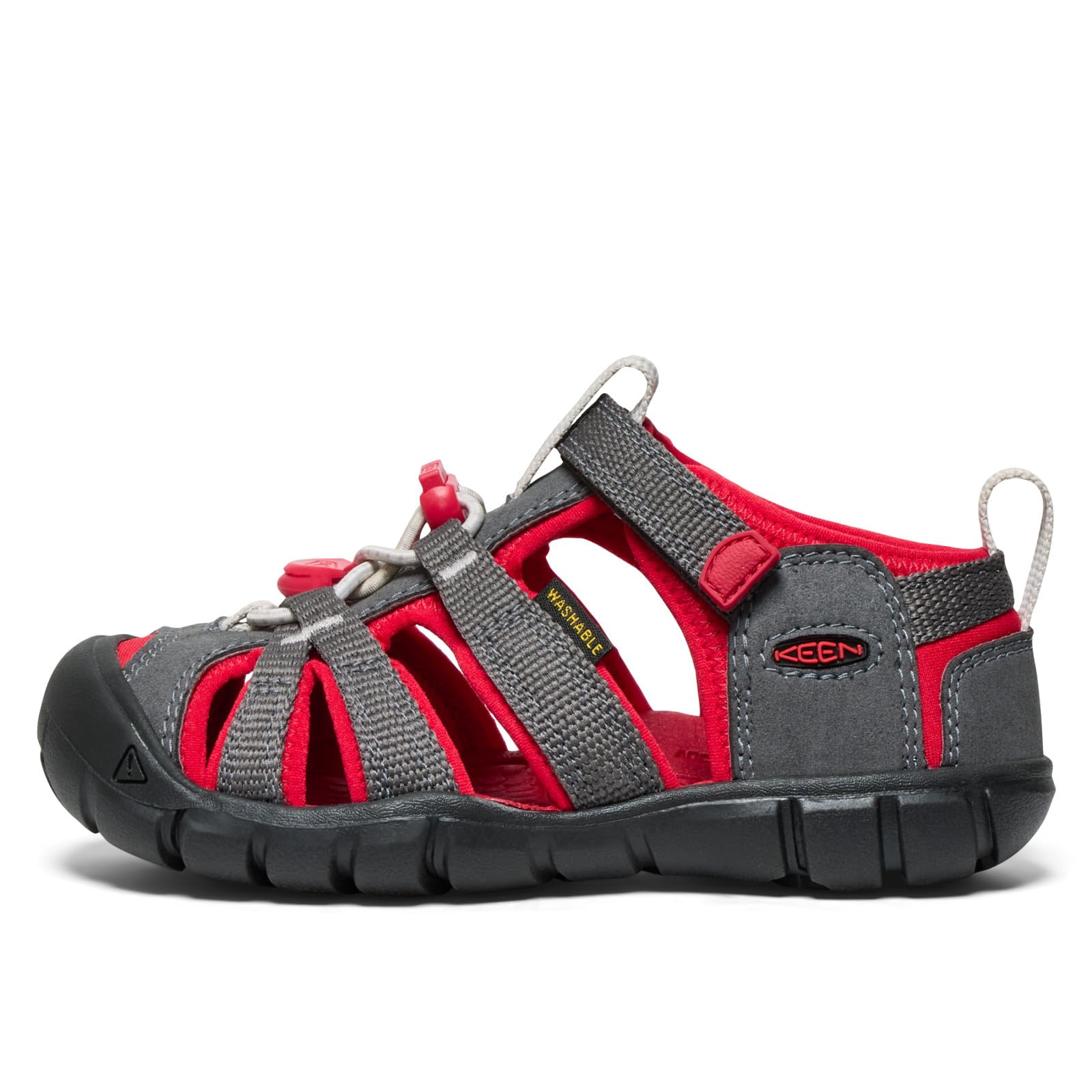 KEEN Unisex-Child Seacamp 2 CNX Closed Toe Sandals, Magnet/Red Carpet, 11 - Image 3