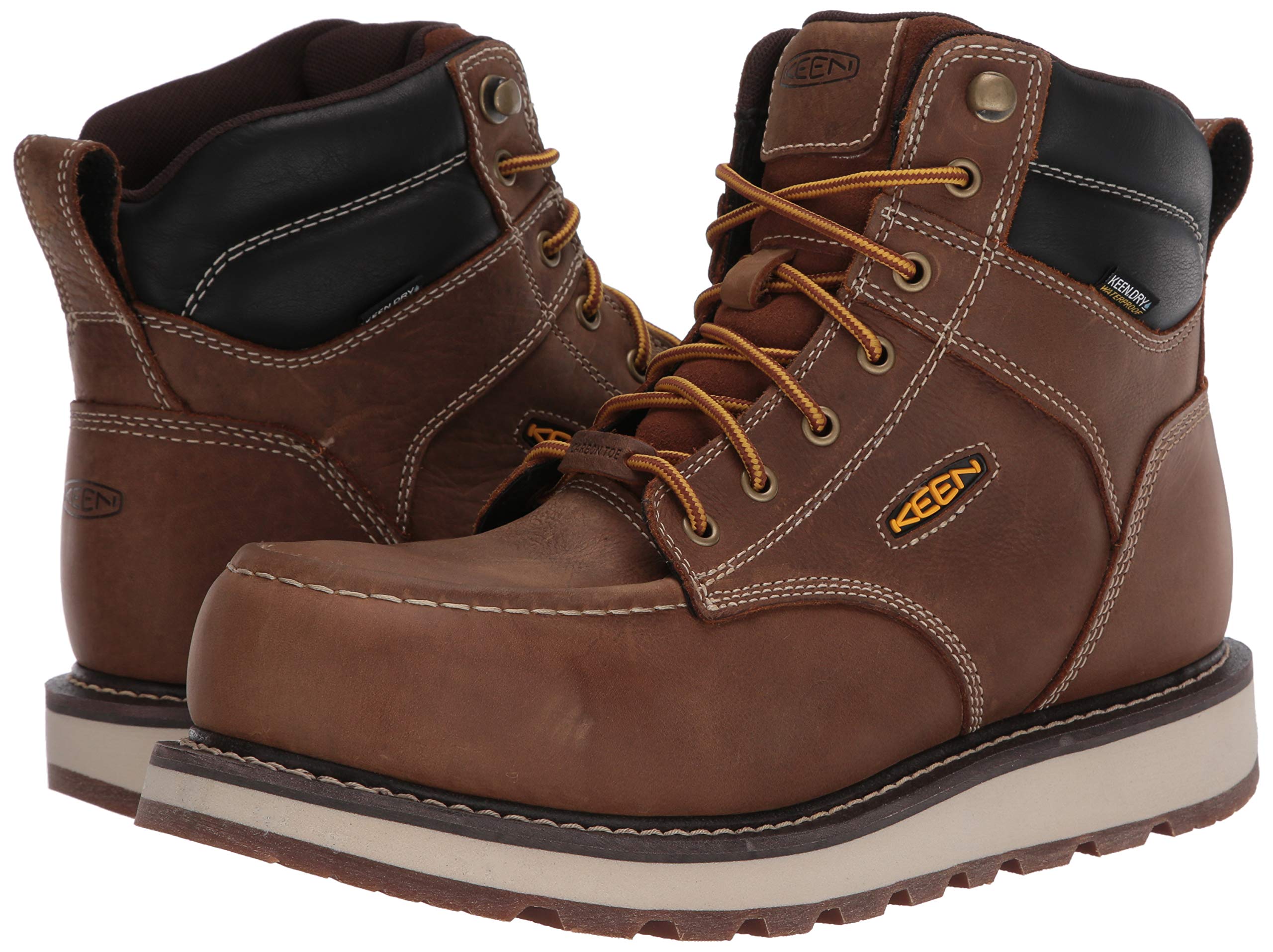 KEEN Utility Men's Cincinnati 6" Composite Toe Waterproof Wedge Work Boots - Image 7