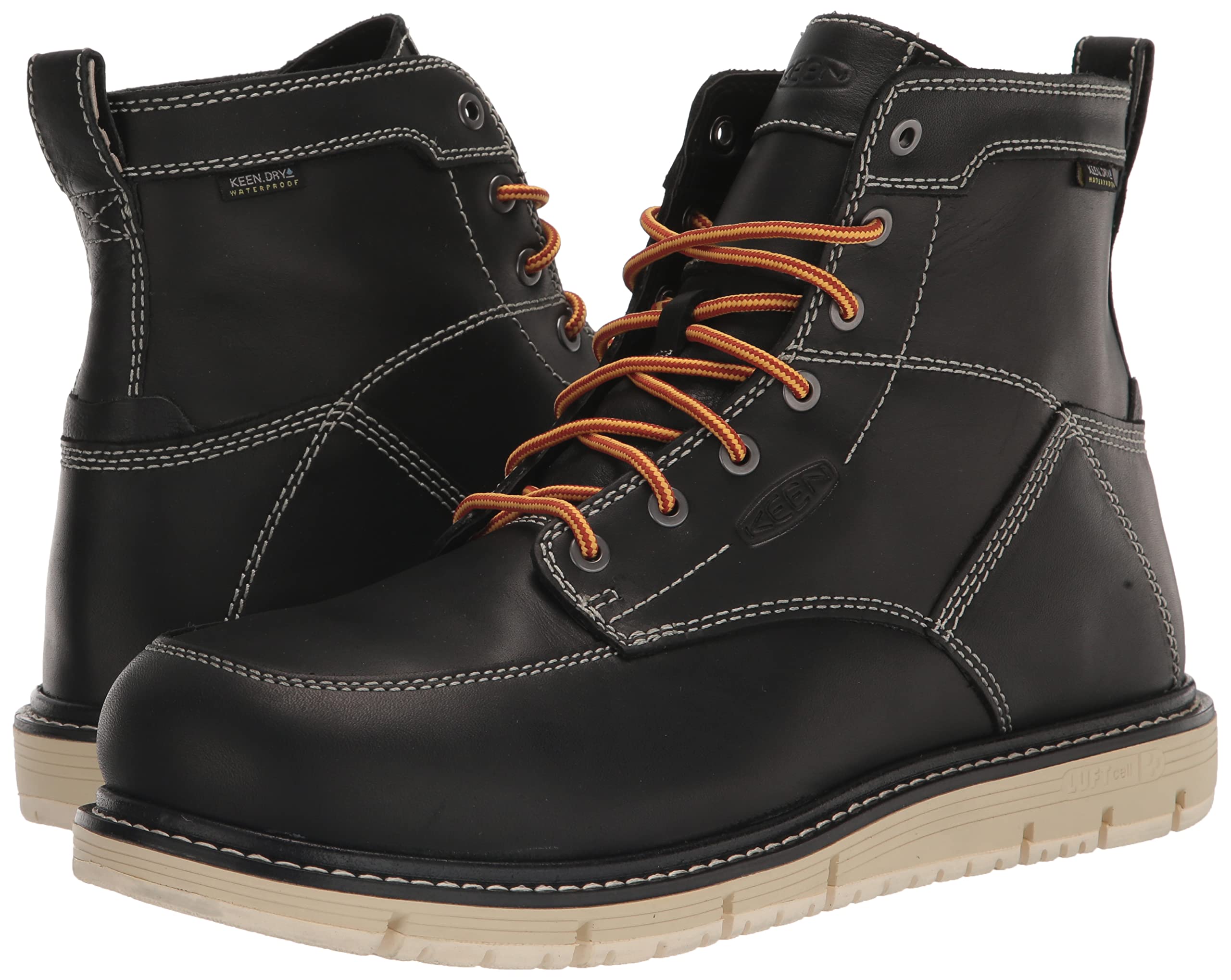 KEEN Utility Men's Csa San Jose 6” Alloy Toe Waterproof Wedge Work Boots - Image 7