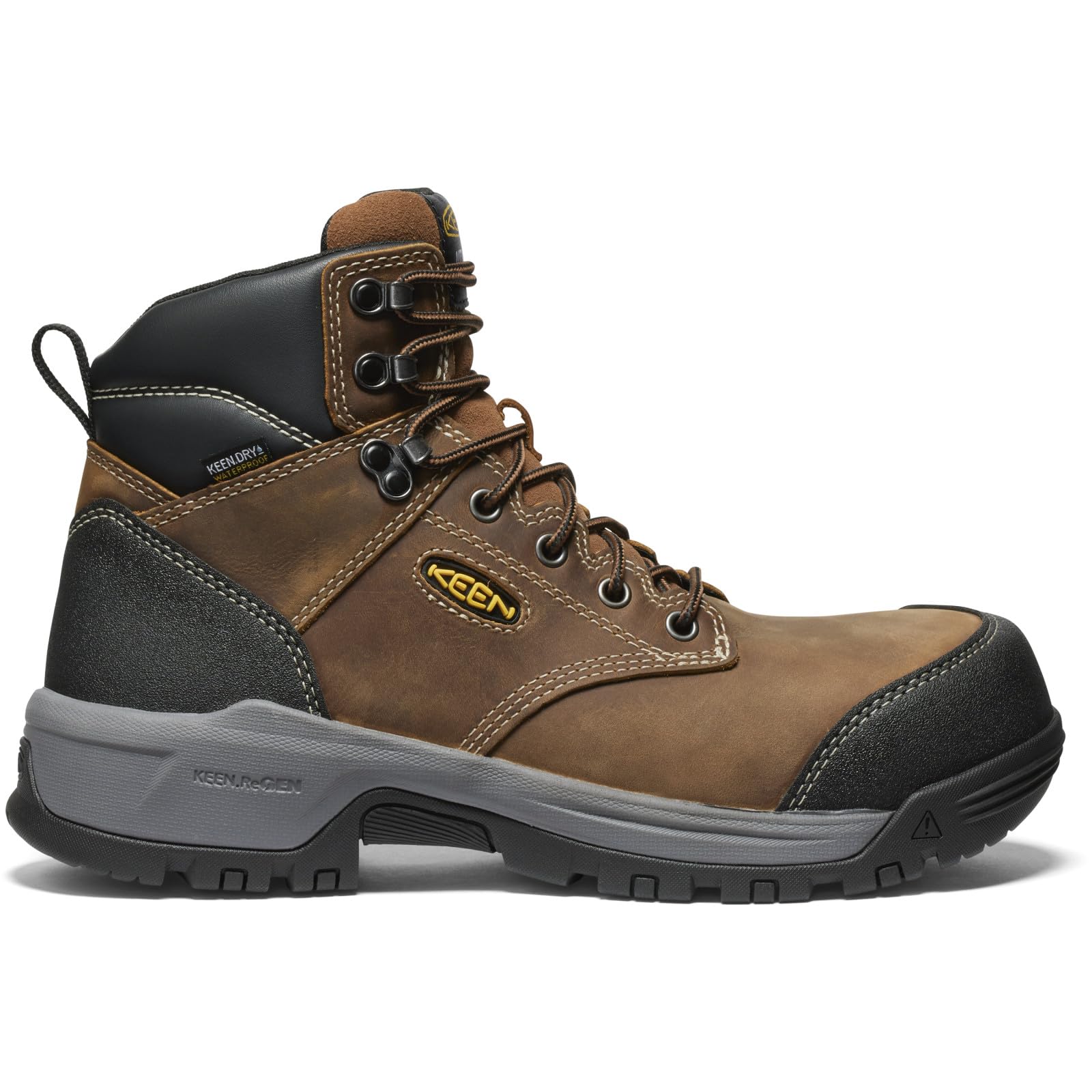 KEEN Utility Men's Evanston 6" Composite Toe Waterproof Leather Durable Construction Work Boots - Image 3