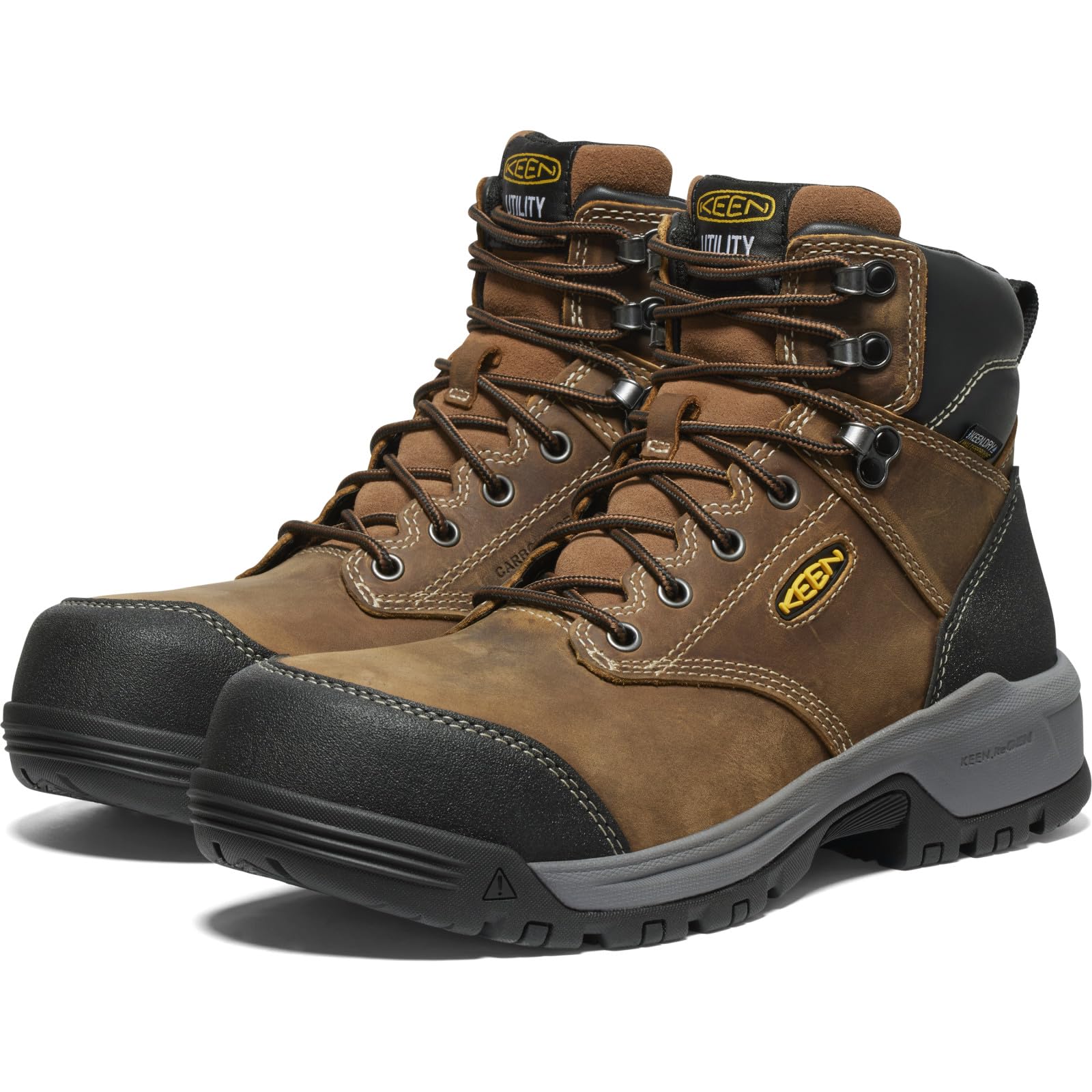 KEEN Utility Men's Evanston 6" Composite Toe Waterproof Leather Durable Construction Work Boots - Image 5